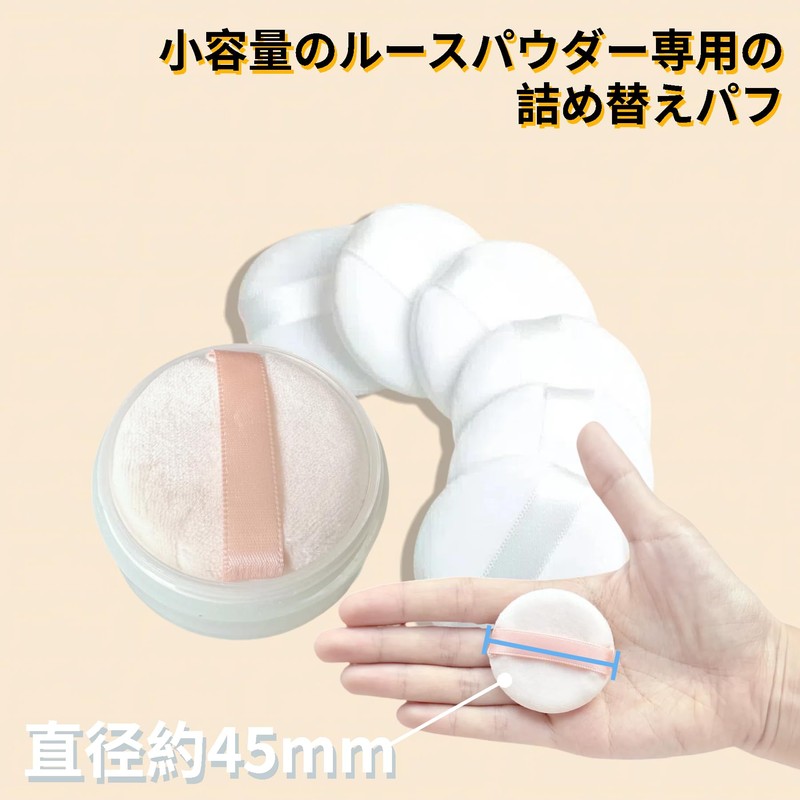 YOYOSOFT Powder Puff 1.8 inches (4.5 cm) Diameter Mini Round