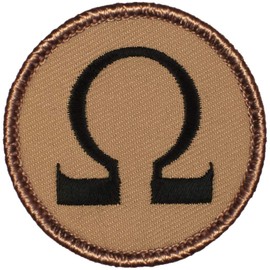 Omega Patrol Patch - 2" Diameter Round Embroidered Patch (Hook-Fastener)