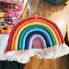 Gibsob Macrame Rainbow Tapestry Decoration, Rainbow Wall Hanging, Macrame Rainbow