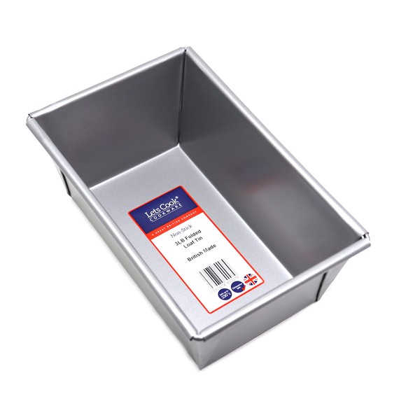 Lets Cook Cookware 3LB Traditional Farmhouse Loaf Tin, Box Style,
