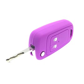  Nordecco Silikon-Schlsselanh?nger-Schutzhlle, passend fr Opel Astra Insignia Mokka Meriva VXR Adam 2/3/4 Tasten (Violett - Violett)