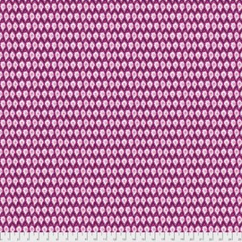 Free Spirit Corinne Haig PWCH002 Artichoke Garden Ikat Cabernet Cotton Fabric By Yd