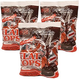Ricoa, Rich Chocolate Flat Tops Hard Candy (Pack of 3), Imported from The Philippines, 5.29 oz (each)