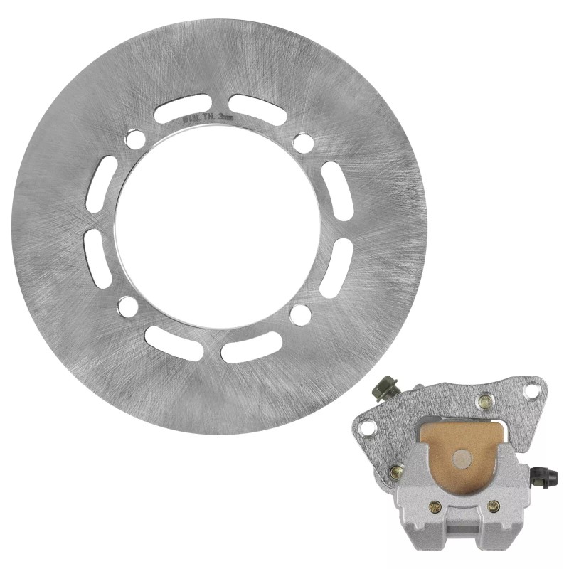 Caltric Front Right Brake Caliper w/ Disc for Yamaha Grizzly