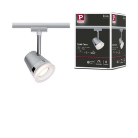 Paulmann 97613 Cone URail Individual spot GU10 max. 10W dimmable 230V Chrome matt, Chrome Rail System – Choose Any lamp