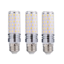 Lxcom Lighting E26 LED Bulbs 16W 4000K Candelabra Light 150 Watt Equivalent Natural White 1200 Lumen Non-Dimmable E26 Standard Base Decorative Non-Dimmable LED Chandelier Bulbs, AC 85-265V, Pack of 3