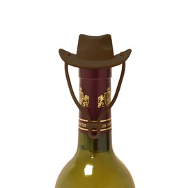 lcvtos Weinstopfen für Flaschen, Weinflaschenverschluss in Cowboyhutform, Silikon, Wiederverwendbar für Wein, Sekt, Bier, Kohlensäurehaltige Getränke