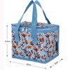 TEAMOOK Lunch Bag Insulated Lunch Box Cool Bag Blue Floral