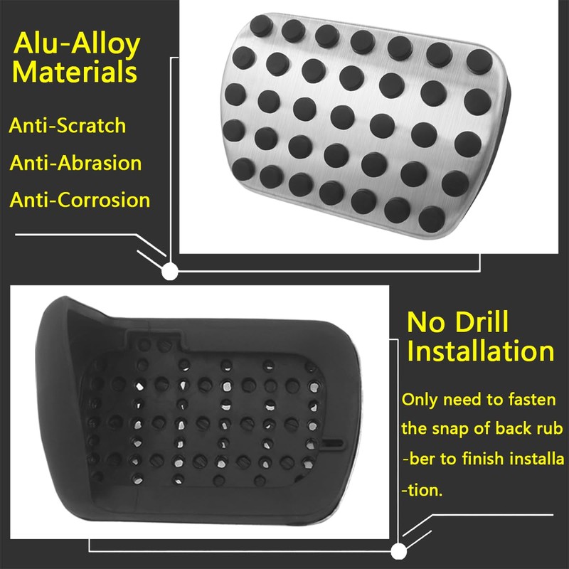 GZJUNFUGJ Anti-Slip Gas Brake Pedal Cover Compatible for Benz C