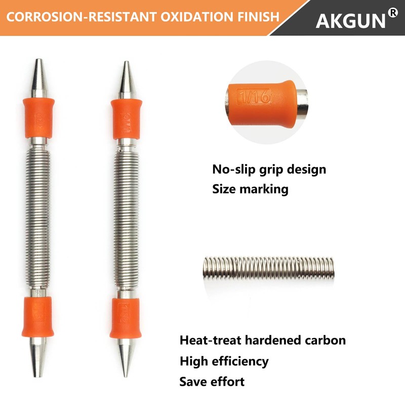 2-Piece Dual Head Nail Setter Kit, Nail Setter Features 1/32-in,
