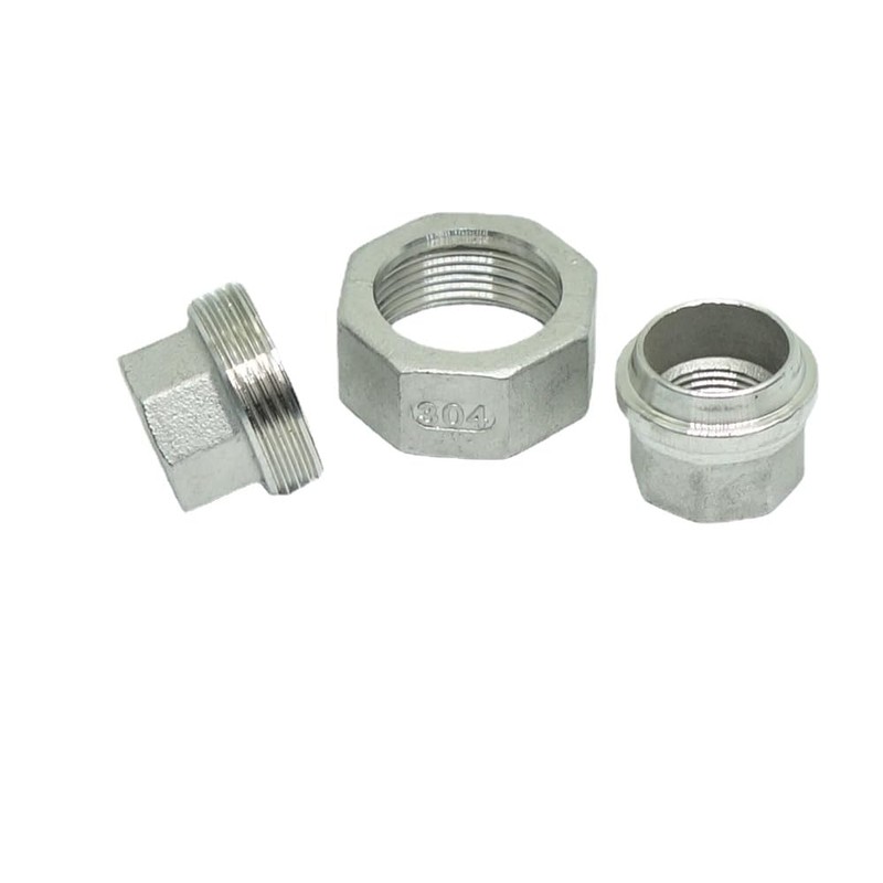 CDQBWKJGFJ 1 Piece Cast Pipe Fittings Threaded Union - 3/8"