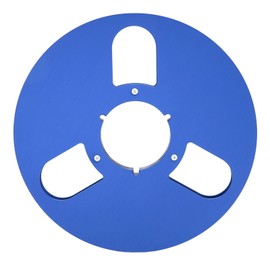 1/4 10 Inch Empty Reel Aluminum Alloy 3 Holes Open Reel Sound Tape Empty Reel Opening Machine Part for TEAC Blue