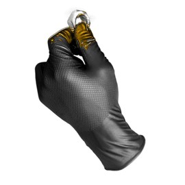 Juba – Glove gripazz Nitrile Ambidextrous Black Size XL
