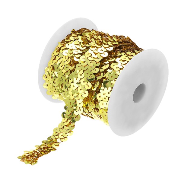 MECCANIXITY 11 Yards 0.8 Inch Elastic Sequins Trim 3 Row