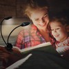 Vekkia Dual Heads Rechargeable Book-Light for Reading at Night in