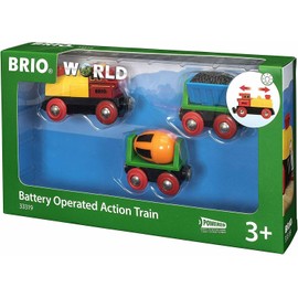 BRIO World Battery Operated Action Train Wooden Railway 33319
