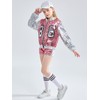 LOLANTA 4 Pieces Girls Hip Hop Dance Costume Kids Sequins