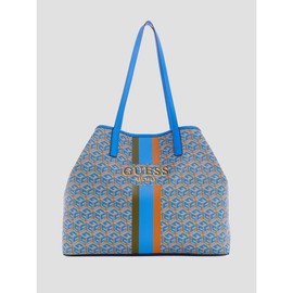 GUESS Unisex Vikky Large Tote - Color: Aquatic Logo, Item Size: ONE