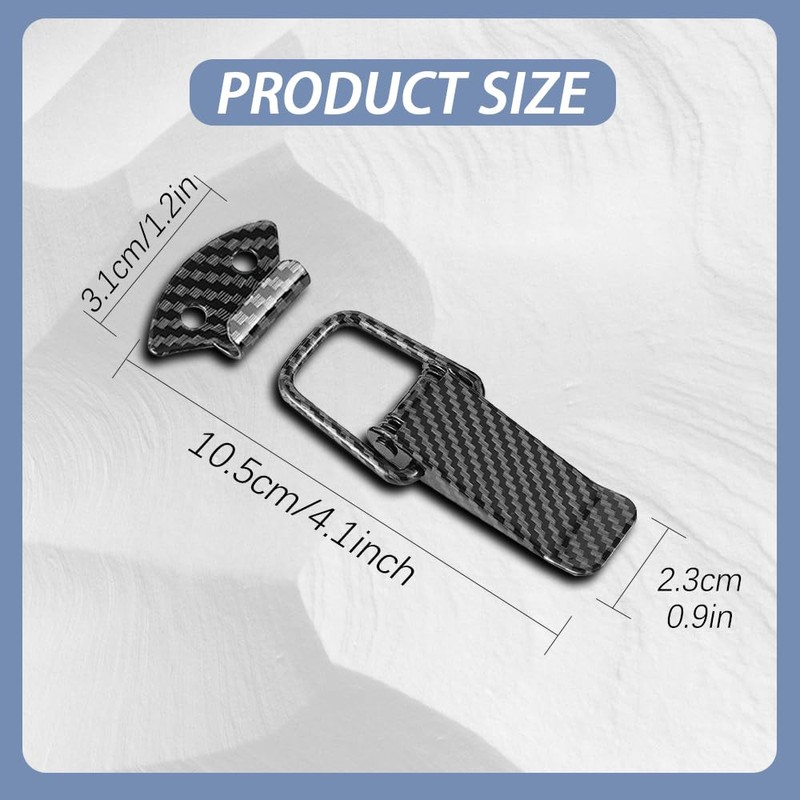 Kutyun 2PCS Bumper Clips, Quick Release Fastener Kit, Carbon Fiber