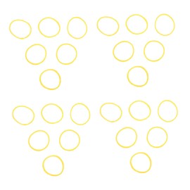 BIUDECO 1bag Rubber Bands for Hair Styling Perm Rubber for Salon Use Material Women and Girls