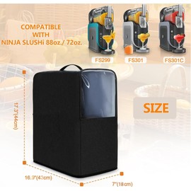 2025 NEW Slushie Machine Dust Cover, Heat-Resistant Waterproof And Dust-Proof 600D Nylon Material, Compatible for FS301C/FS301/FS299 Home Smoothie Machine