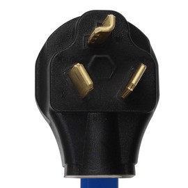 1-Foot Dryer Adapter Cord, 30Amp 3-Prong 10-30P to 30Amp 14-30R Adapter Cord, 4-Prong Dryer Connect to 3-Prong Dryer Wall Socket with Extra Grounding wire