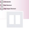 Bates- Screwless Decorator Wall Plates, White, 10 Pack, Screwless 2
