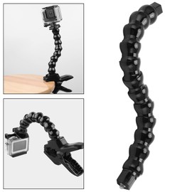 Universal Sports Camera Hose Holder, Gooseneck Camera Mount Flexible Arm Mount Monopod with 12 Sections, Compatible with Most Sports Cameras, Ideal,Gooseneck Camera Mount 1/4 Thread for Surfi