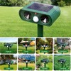 Solar Ultrasonic Animal Repeller, 2024 Dog Cat Repellent Outdoor,Deer Repellent