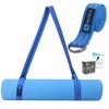 A AZURELIFE Premium2 in 1 Yoga Mat Strap, Adjustable Anti-slip