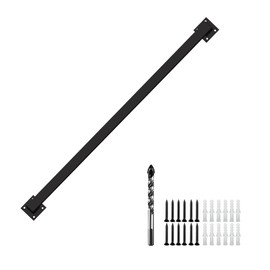 3FT Gold Iron Hand Railing, Sturdy Safety Staircase Handrails Wall Mount, 500lbs Load Capacity Industrial Iron Railing Pipe Handrail for Indoor Stairs Outdoor Deck Loft Porch, Non-Slip and Rust