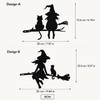 Iron Witch & Cat Garden Stake for Outdoor Decor –