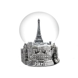 Zizo Paris France Eiffel Tower Snow Globe 65mm