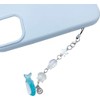 aoukoslt Blue Ocean Shell Phone Chain Strap Fish Charm Star