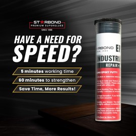 Starbond 2 oz. White Epoxy Putty Stick — High Temperature Resistance — Best for Woodworking, Automotive, Home Repair, Plumbing and Industrial Repair