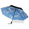 Totes Canopy Print Auto Open Close Umbrella, Sky, One Size,
