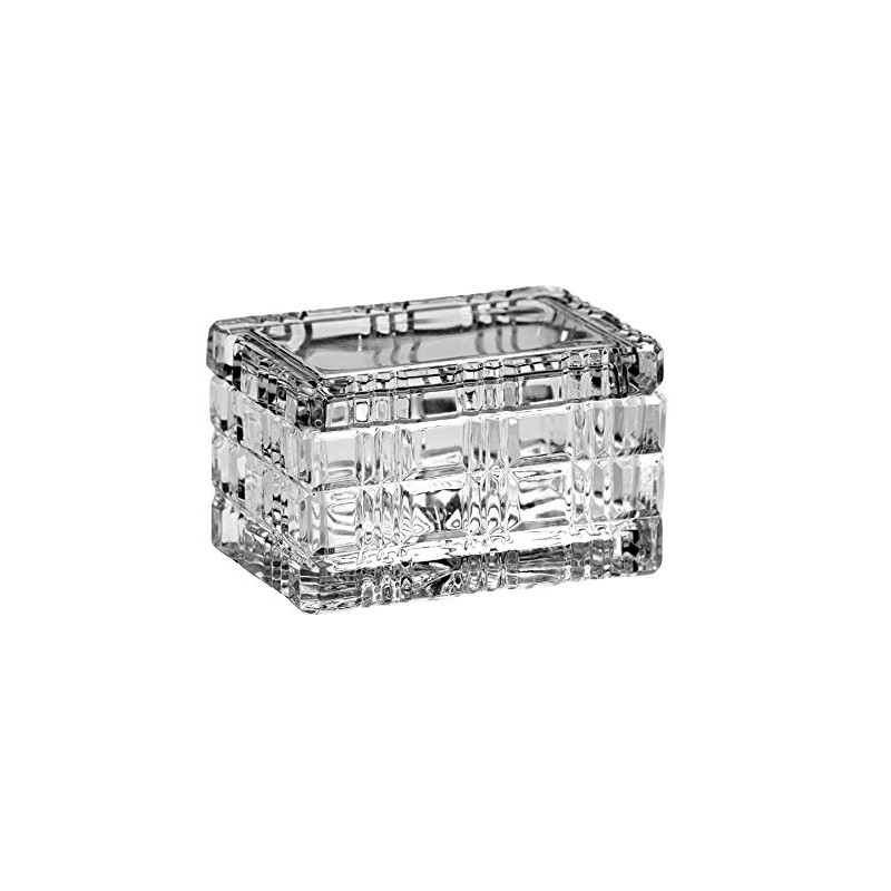Barski Cut Crystal Large Rectangle Jewelry Box/Candy Box, 5." Long,
