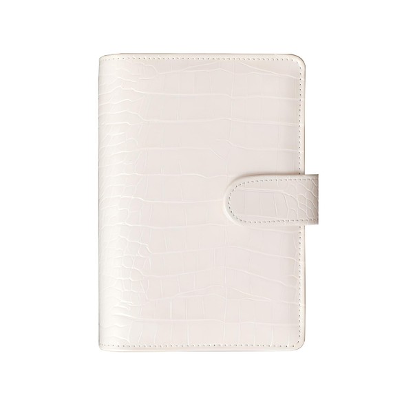A6 Crocodile Budget Binder Cover - PU Leather Notebook Binder
