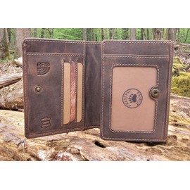 Wallet with Coin Compartment + Note Compartment - 8 Separate Compartments - Euro Wallet - Wallet Sorter - Note Compartment - Leather Gift Idea, brown, Business