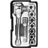 E-Value ETS-209 Socket Wrench Set of 9 Pieces (1/4") Drive