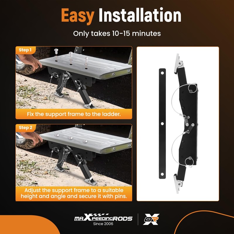 maXpeedingrods RV Step Stabilizer Kit,2.8" to 11.4" Height Adjustable