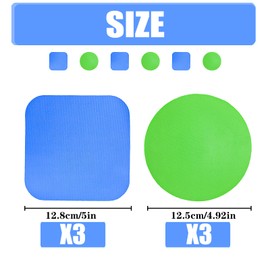 ZORRA 6-Pack Jar Openers for Arthritis Hands, 2 Colors & Shapes Jar Openers Multi-Function Rubber Pad Gripper, Effortless Arthritis Jar Opener for Arthritis Hands Weak Hands Kitchen Coasters