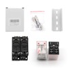 GUETNEU 2 Pcs Electromagnetic Power Relays, Red Indicator Light, 8-Pin