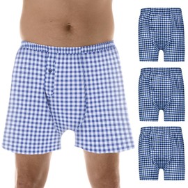 Wearever Incontinence Underwear for Men - Reusable & Washable Men's Bladder Control 2-in-1 Boxers with Regular Absorbency - Leak Proof Underwear 150 ml (Pack of 3) (Navy) (X) (Waist 42-44)