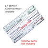 CLPA 12 Inch Flexible No-Math Fibonacci Clear Plastic Ruler: Masterful