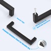 KNOBWELL 10 Pack 5" Matte Black Modern Cabinet Handles Stainless