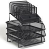 TRU RED Staples All-In-One Wire Mesh Desk Organizer, 10-Compartments, Accessory