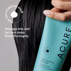 Acure | Shampoo Ultra Hidratante para Cabello Seco y Dañado | Con aceite de argán y semilla de calabaza | Sin parabenos 236 mL