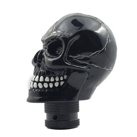 Mavota Skull Manual Automatic Gear Shift Knobs with Adapters Fit Car Truck SUV Black