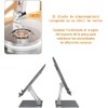 Soporte Tablet Multiángulo,con Doble Varilla 4.7 a 12‘’,Soporte Giratorio 360°,Base